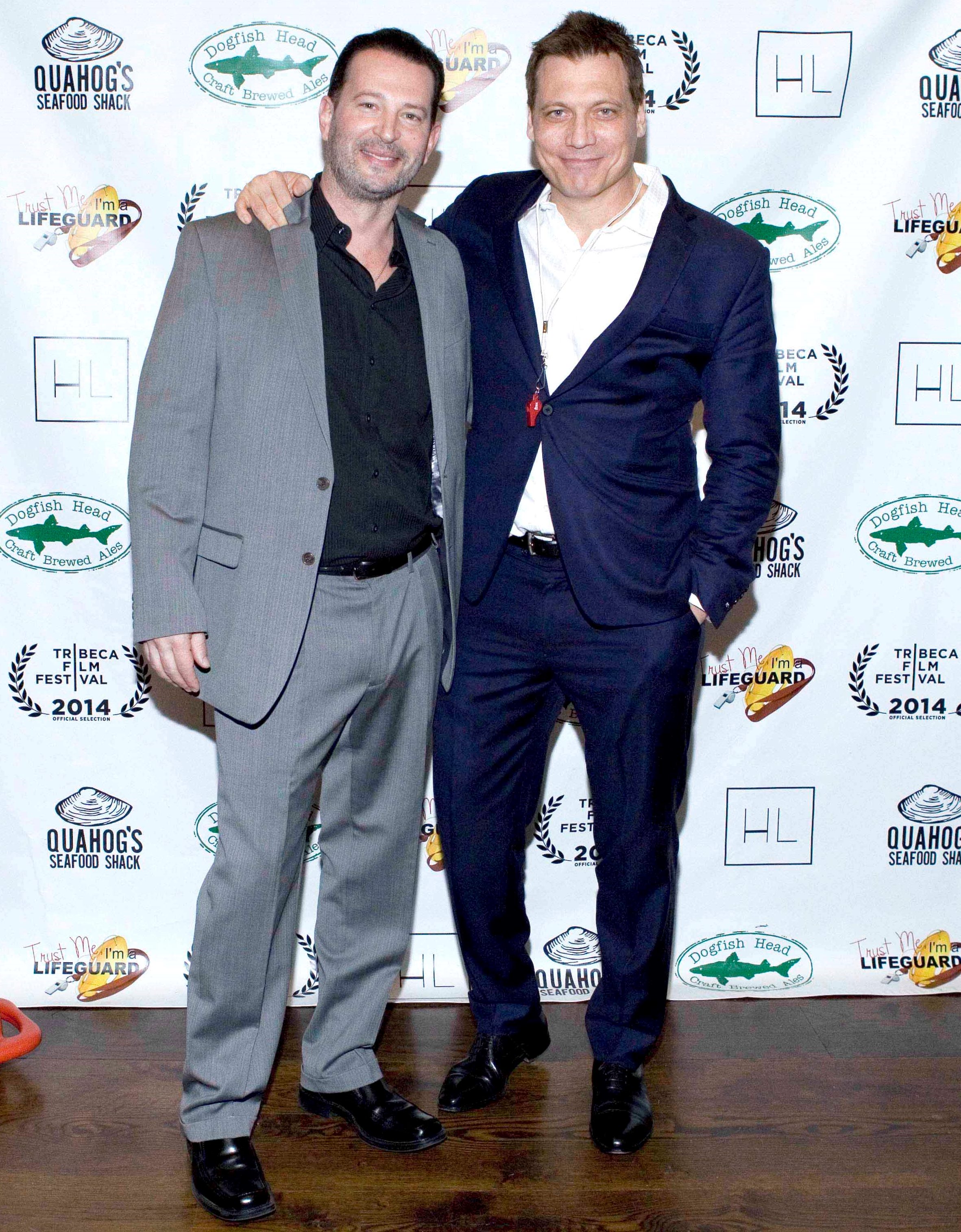 Actors Christian Keiber & Holt McCallany at the Tribeca Film Festival Red Carpet Event for 