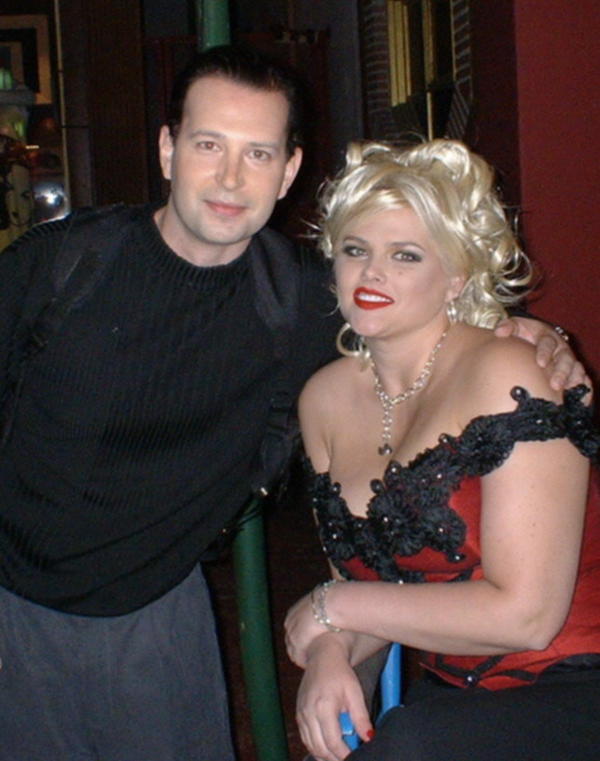 Press Shot of Actor Christian Keiber & Anna Nicole Smith on set in the feature film 