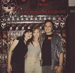 Beth Earnhart, Janet Tracy Keijser, and William Malone at the Fangoria Convention in Pasadena, 2003.