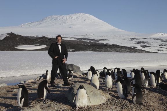Wrap party in Antarctica for Frozen Planet