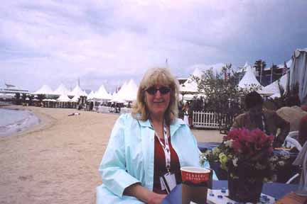 Karen at the American Pavillion, Cannes Film Festival