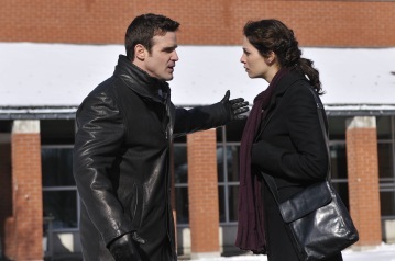 Still of Joanne Kelley and Eddie McClintock in Warehouse 13 (2009)