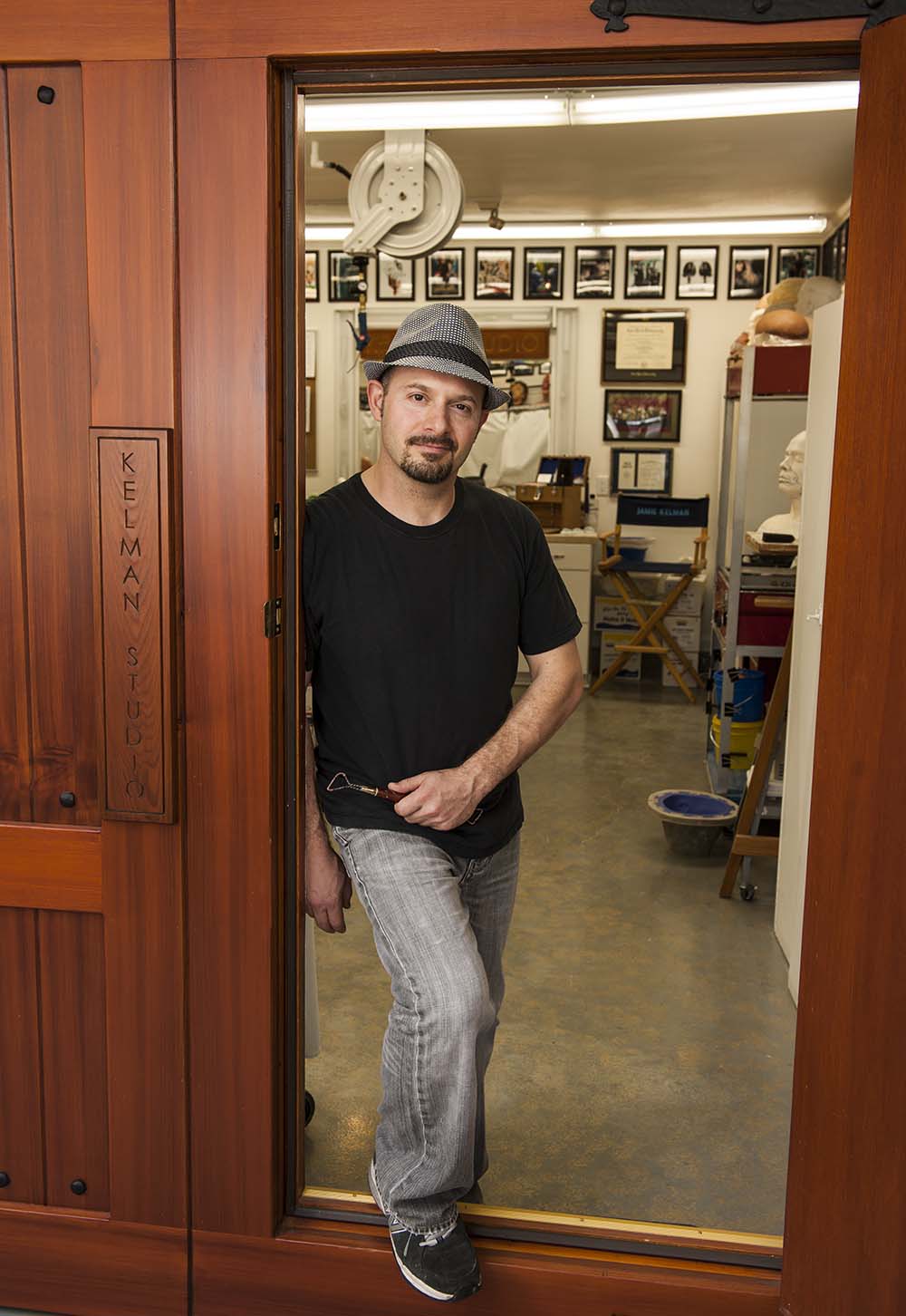 Jamie Kelman at his Kelman Studio. Los Angeles, CA. October 2014.