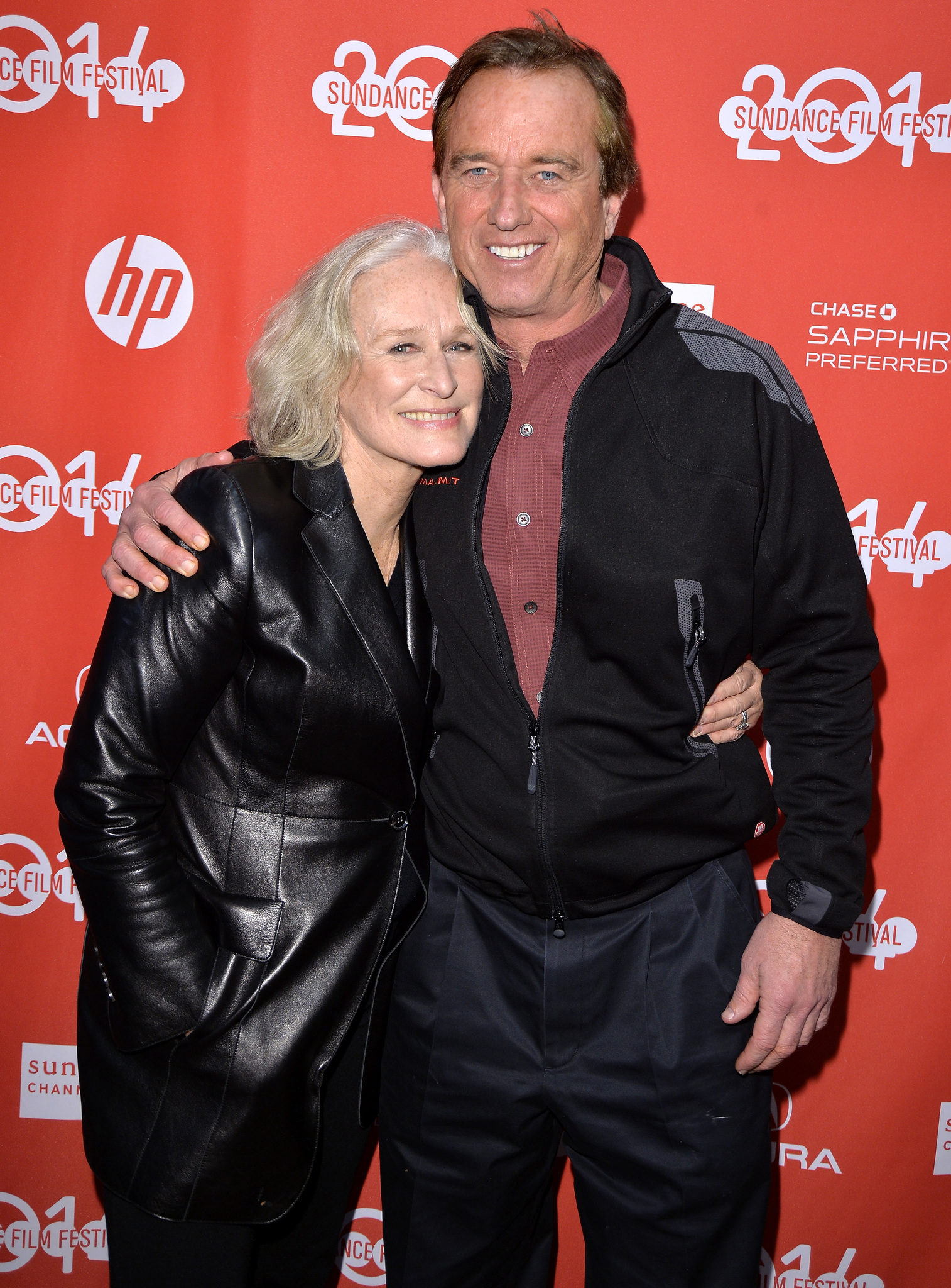 Glenn Close and Robert Kennedy Jr. at event of Low Down (2014)