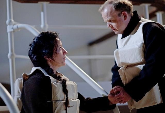 Still of Toby Jones and Maria Doyle Kennedy in Titanic (2012)