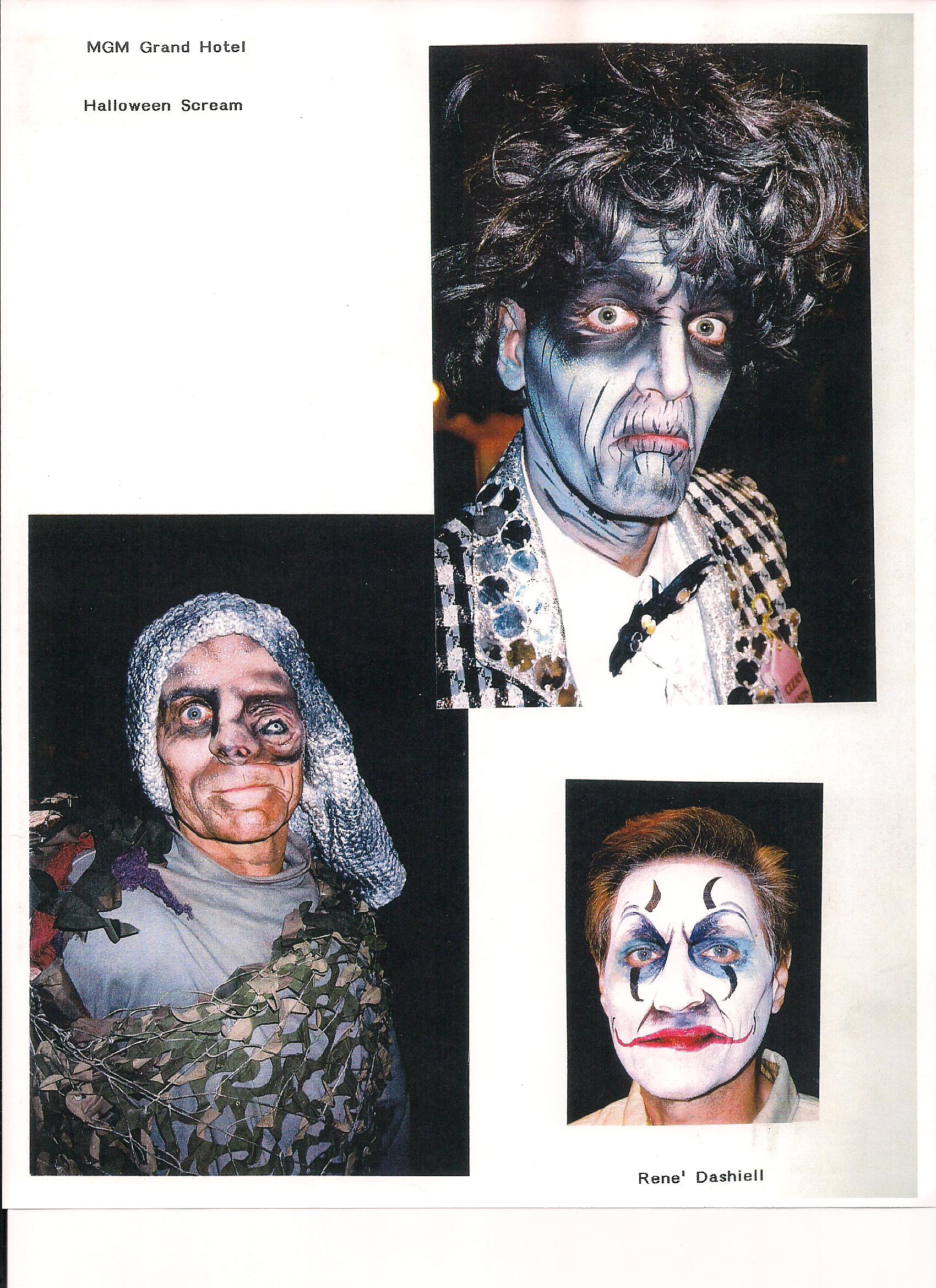 MGM Hotel's Halloween Scream Asst Characters for Annual Theme Park attraction, Las Vegas, NV