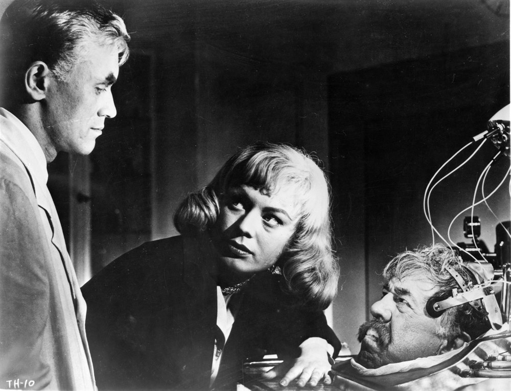 Still of Horst Frank, Karin Kernke and Michel Simon in Die Nackte und der Satan (1959)