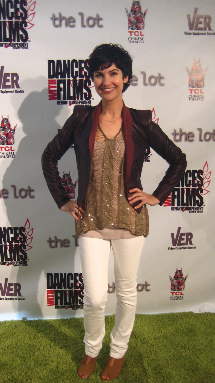 At the premiere of 'LIKE' written by Dagney Kerr -- at the Dances with Films film festival.