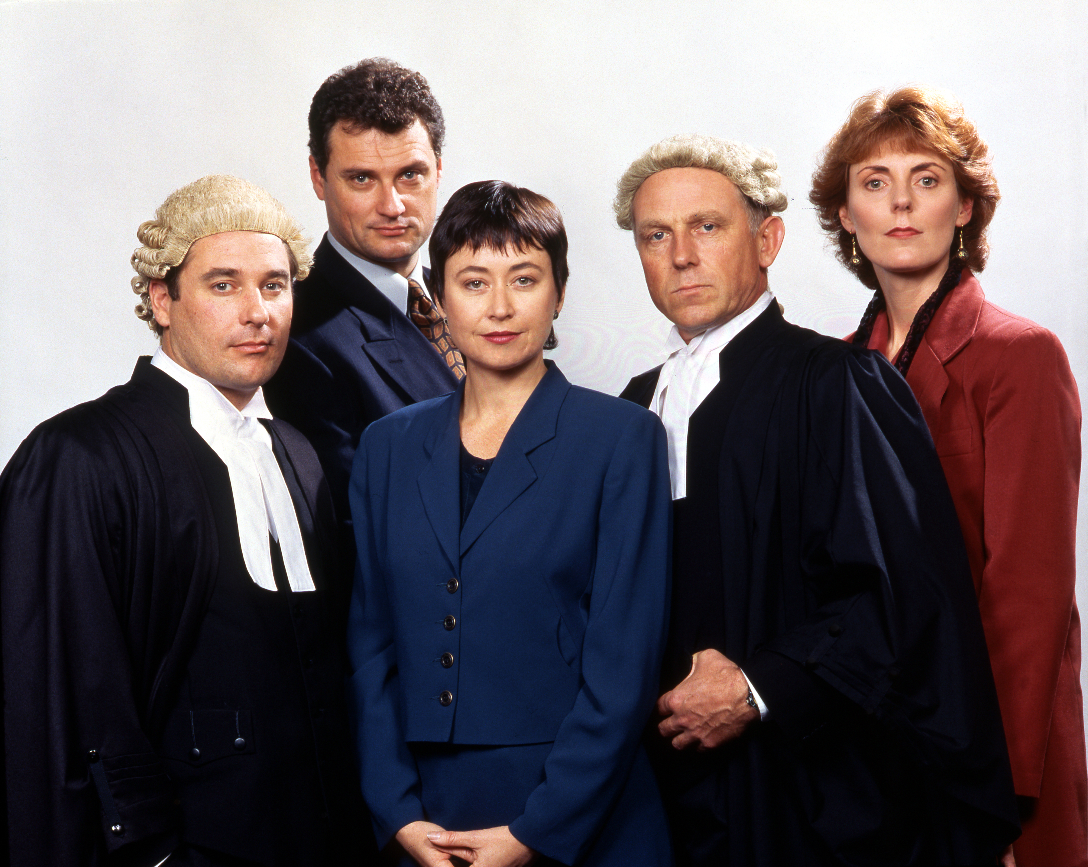 JANUS (aka Criminal Justice) cast - Jeremy Kewley, Simon Westaway, Tracy Mann, Chris Haywood, Louise Siversen.