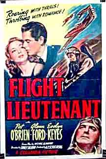 Glenn Ford, Pat O'Brien and Evelyn Keyes in Flight Lieutenant (1942)