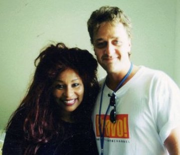 Claude Barnes and Chaka Khan at the Montreaux Jazz festival