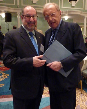 With Sir David Frost