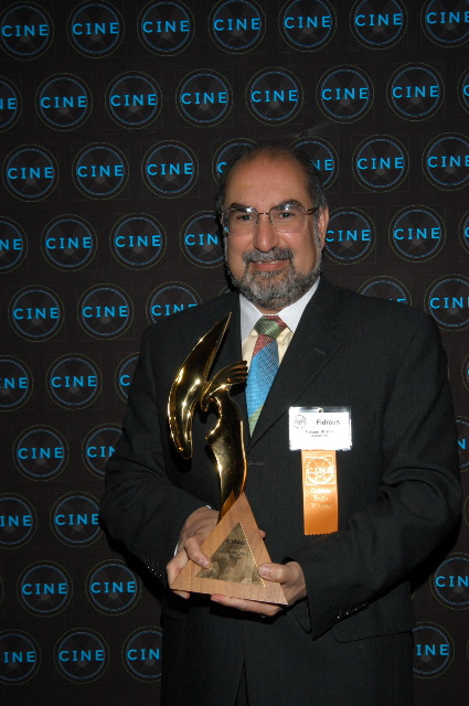 Firdaus Kharas with the CINE Special Jury Award