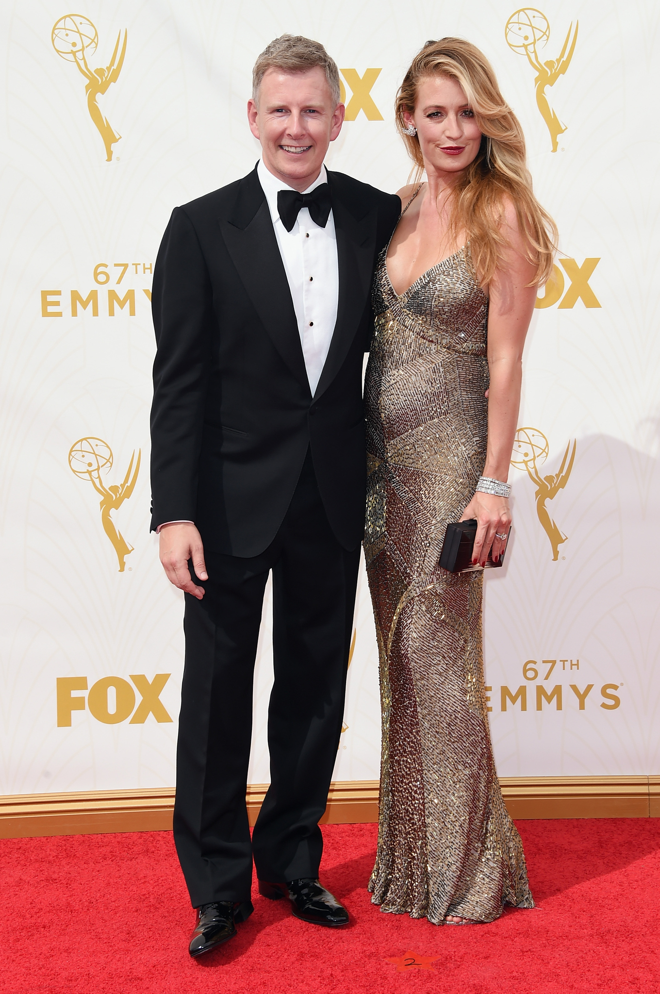 Cat Deeley and Patrick Kielty at event of The 67th Primetime Emmy Awards (2015)