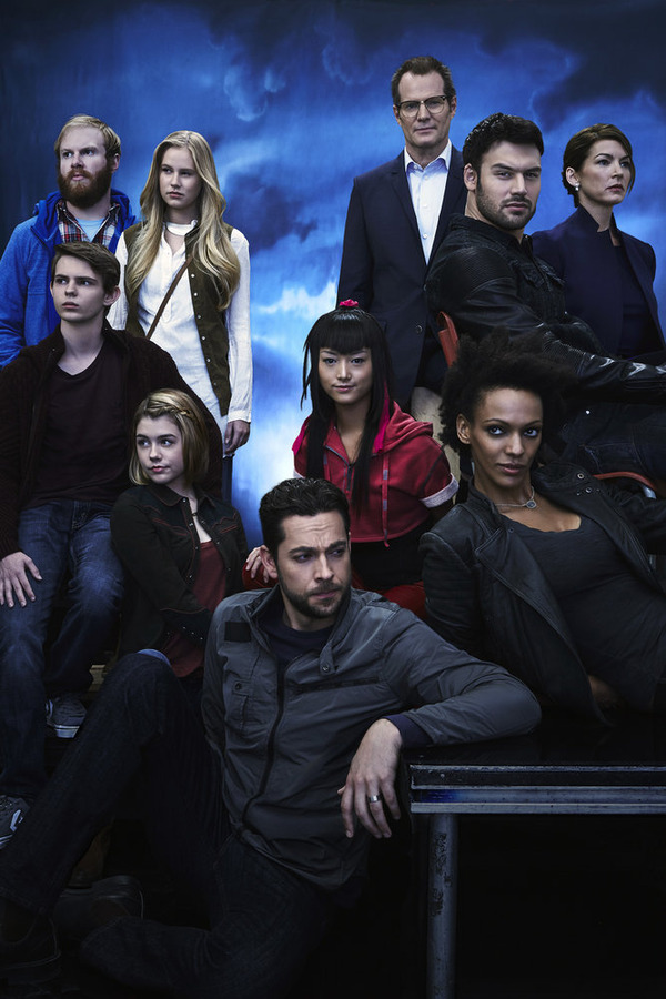 Still of Jack Coleman, Rya Kihlstedt, Judith Shekoni, Zachary Levi, Gatlin Green, Robbie Kay, Henry Zebrowski, Danika Yarosh, Ryan Guzman and Kiki Sukezane in Heroes Reborn (2015)