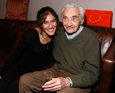 Howard Zinn and Q'orianka Kilcher - Sundance 2009