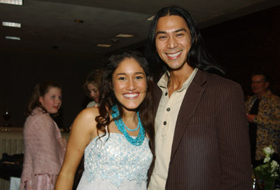 Q'orianka Kilcher and Kalani Queypo