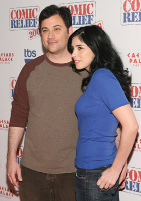 Jimmy Kimmel and Sarah Silverman at event of Comic Relief 2006 (2006)