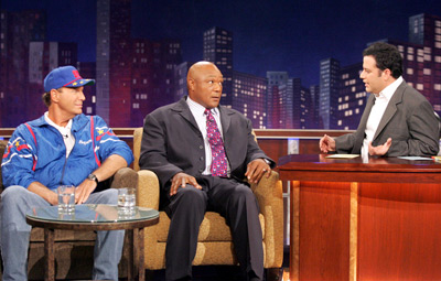 Bob Einstein, George Foreman and Jimmy Kimmel at event of Jimmy Kimmel Live! (2003)