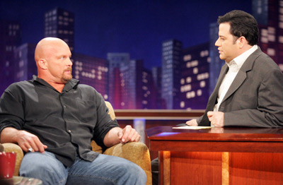 Steve Austin and Jimmy Kimmel at event of Jimmy Kimmel Live! (2003)