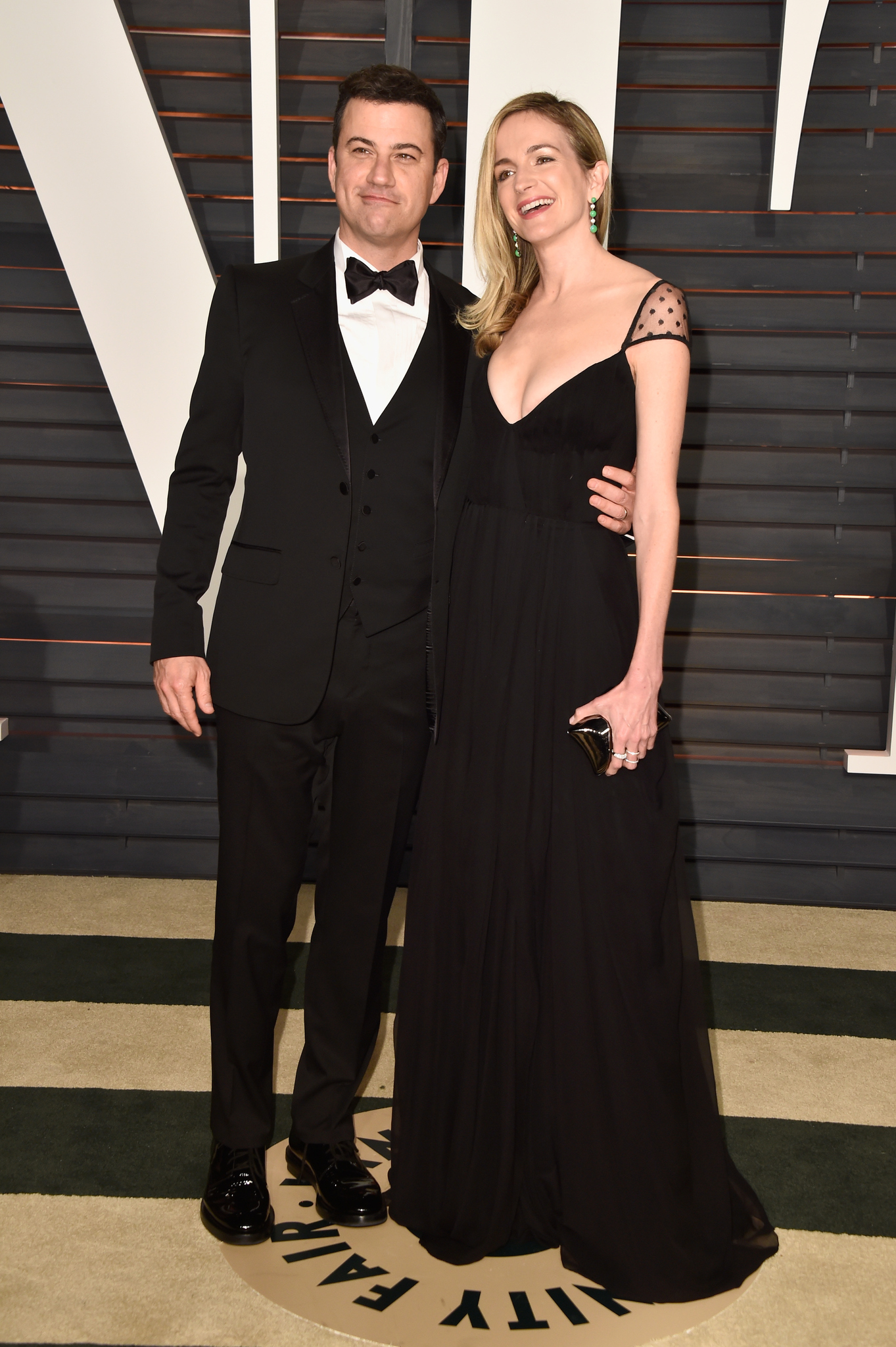 Jimmy Kimmel and Molly McNearney at event of The Oscars (2015)