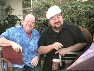 With the one and only Dom DeLuise at his home in Pacific Palisades. May he rest in peace.