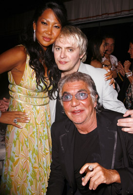 Nick Rhodes, Kimora Lee Simmons and Roberto Cavalli