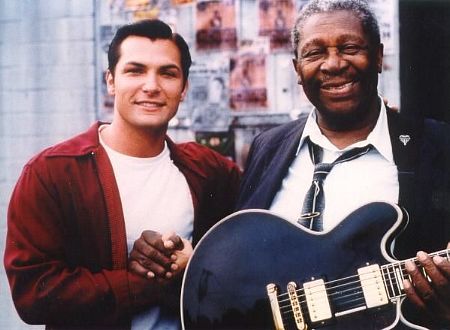 B.B. King on the set of Shake, Rattle and Roll with Brad Hawkins.