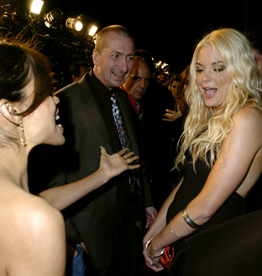 Rosario Dawson, Jaime King and Frank Miller at event of Nuodemiu miestas (2005)