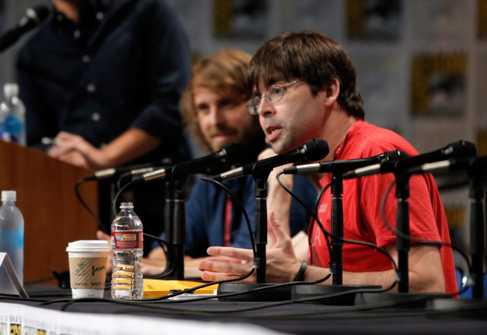 Alexandre Aja and Joe Hill at event of Horns (2013)