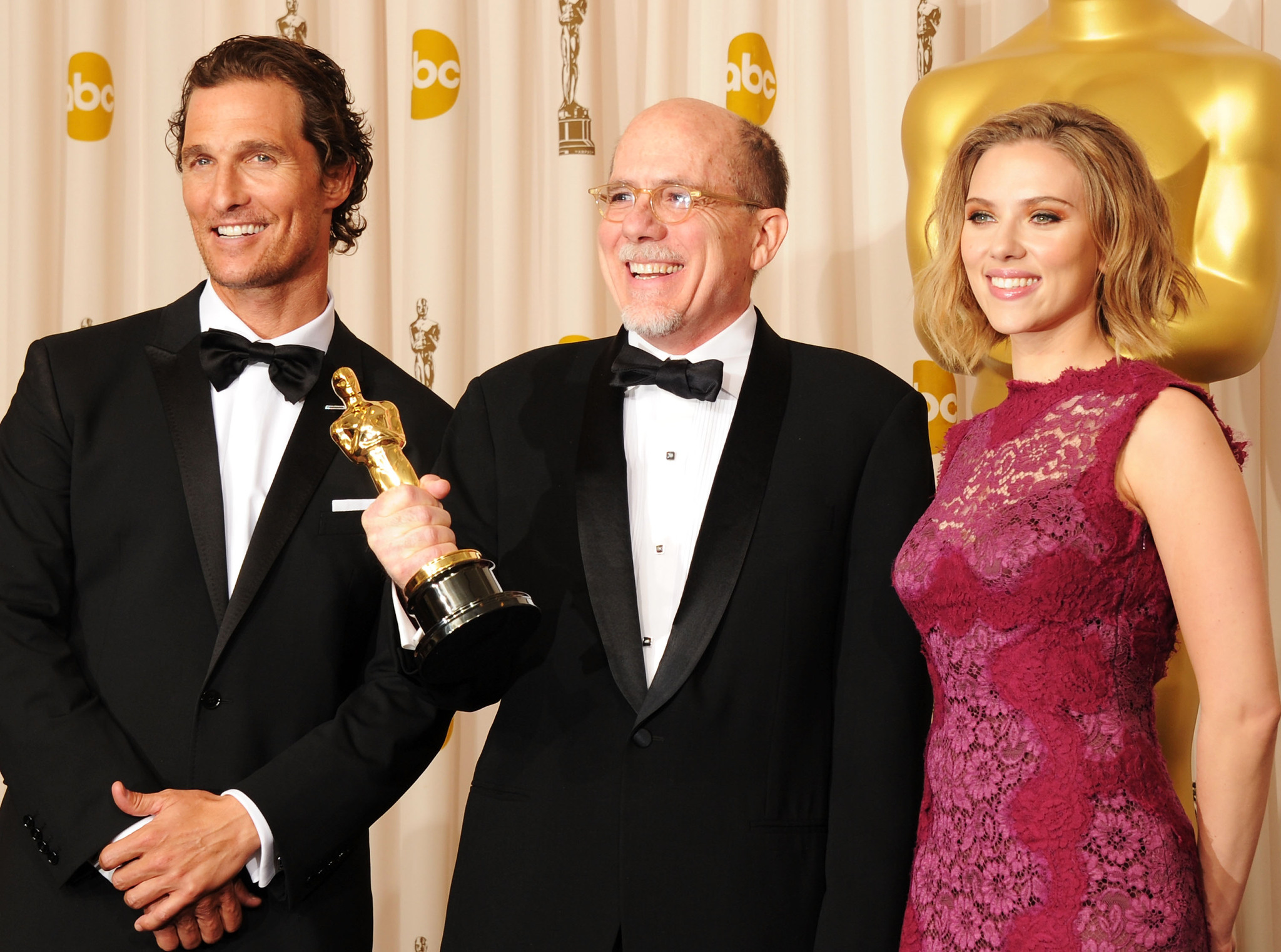 Matthew McConaughey, Scarlett Johansson and Richard King