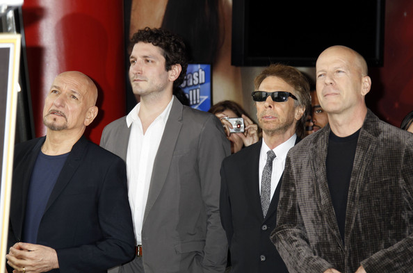 Sir Ben Kingsley, Edmund Kingsley, Jerry Bruckheimer and Bruce Willis.
