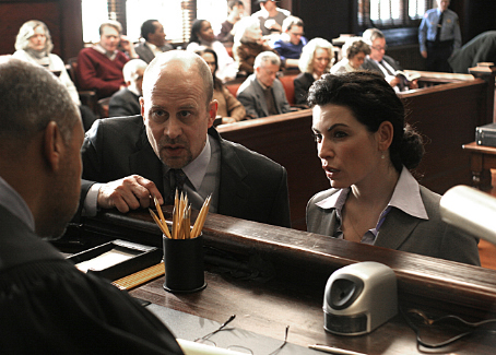 Still of Julianna Margulies and Terry Kinney in Canterbury's Law (2008)