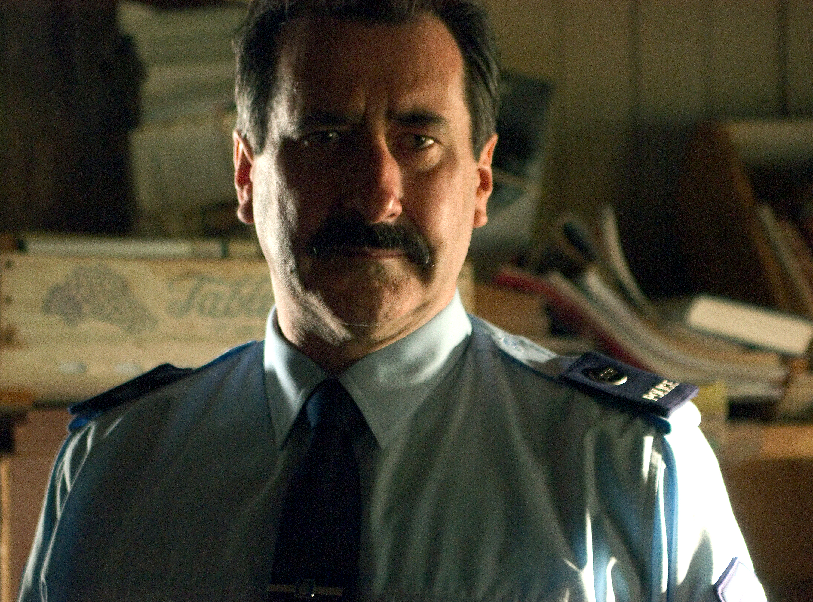 William Kircher as Sgt Stu Guthrie in 'Out Of The Blue'.