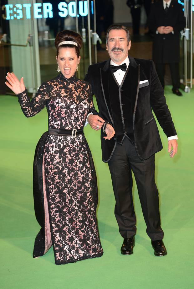 William Kircher and Nicole Chesterman Kircher on the red carpet in London