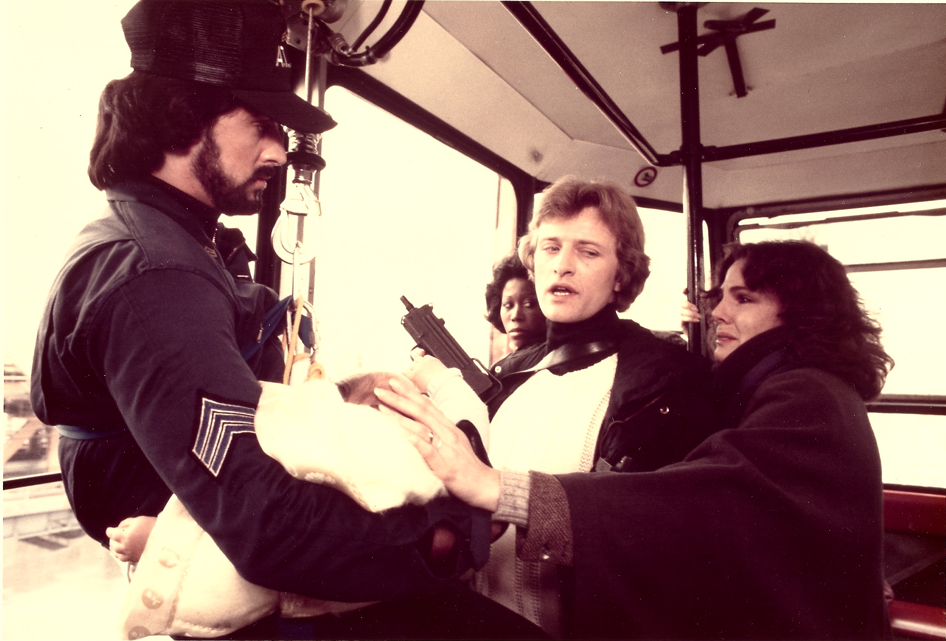 Nighthawks with Sylvester Stallone, Rutger Hauer, and Carrie Klein.