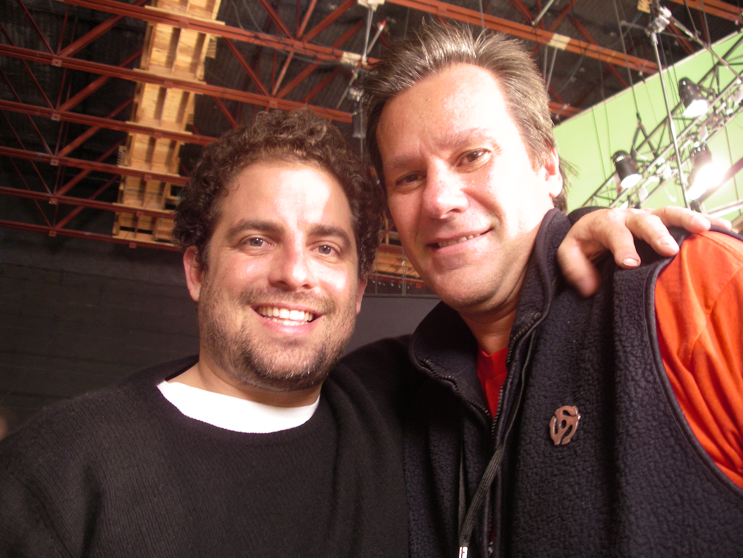 With Brett Ratner on the set of X-Men: The Last Stand