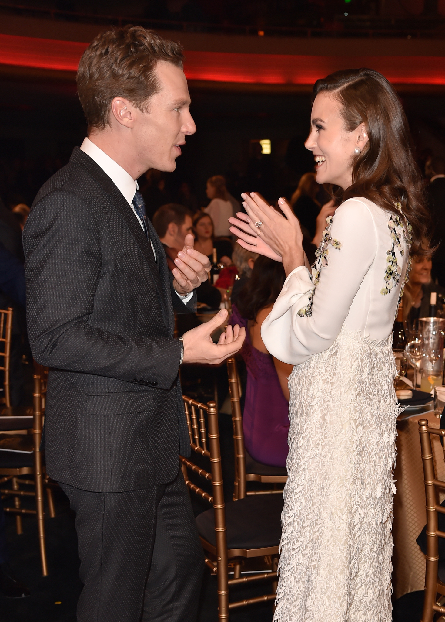 Keira Knightley and Benedict Cumberbatch at event of Hollywood Film Awards (2014)