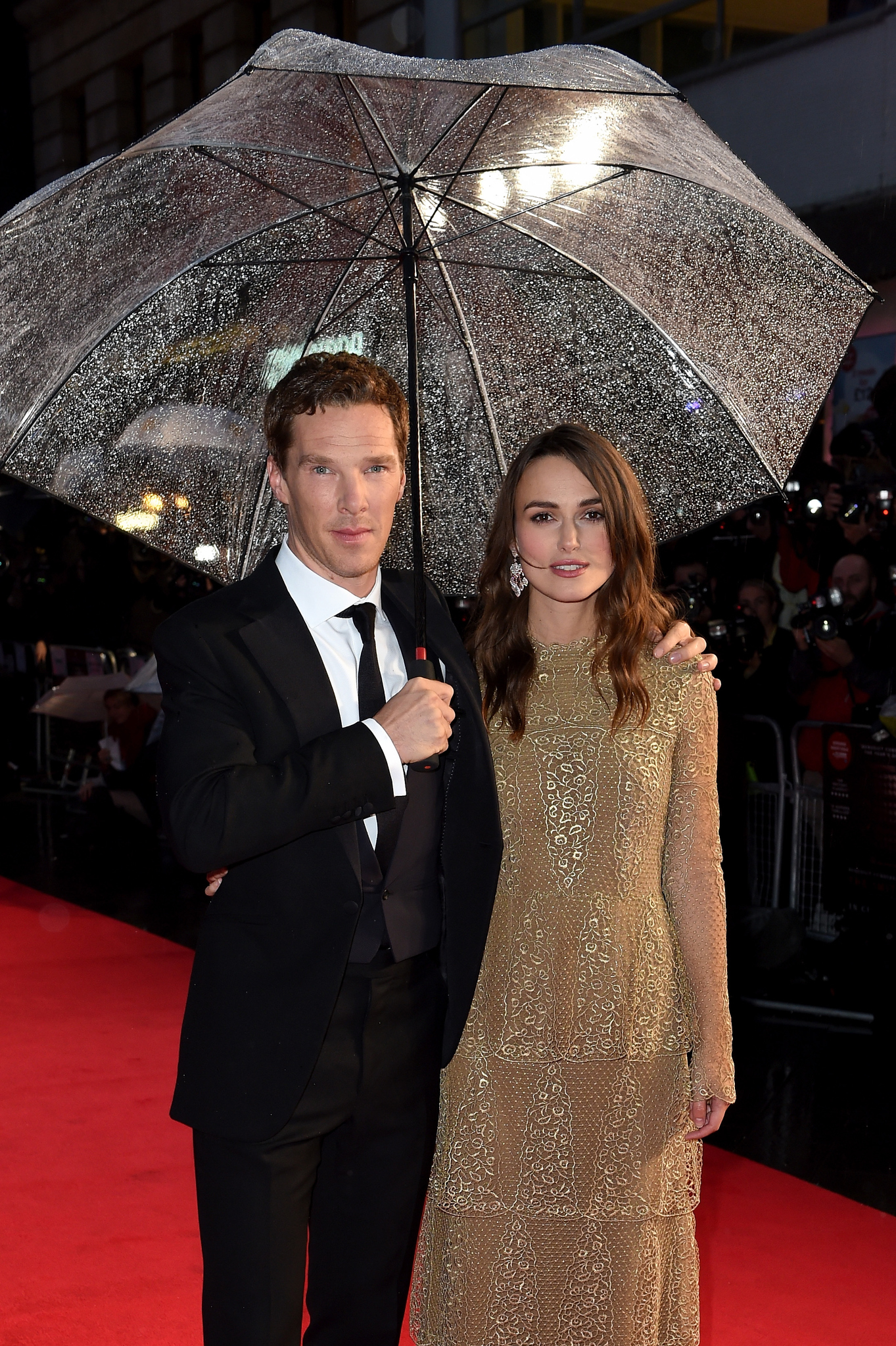 Keira Knightley and Benedict Cumberbatch at event of The Imitation Game (2014)