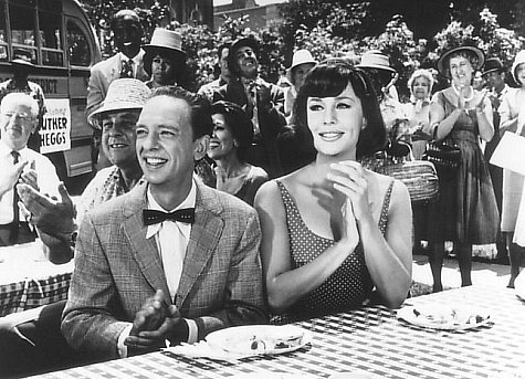 Still of Don Knotts and Joan Staley in The Ghost and Mr. Chicken (1966)