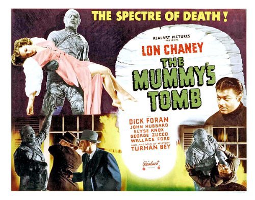 Lon Chaney Jr., Turhan Bey and Elyse Knox in The Mummy's Tomb (1942)