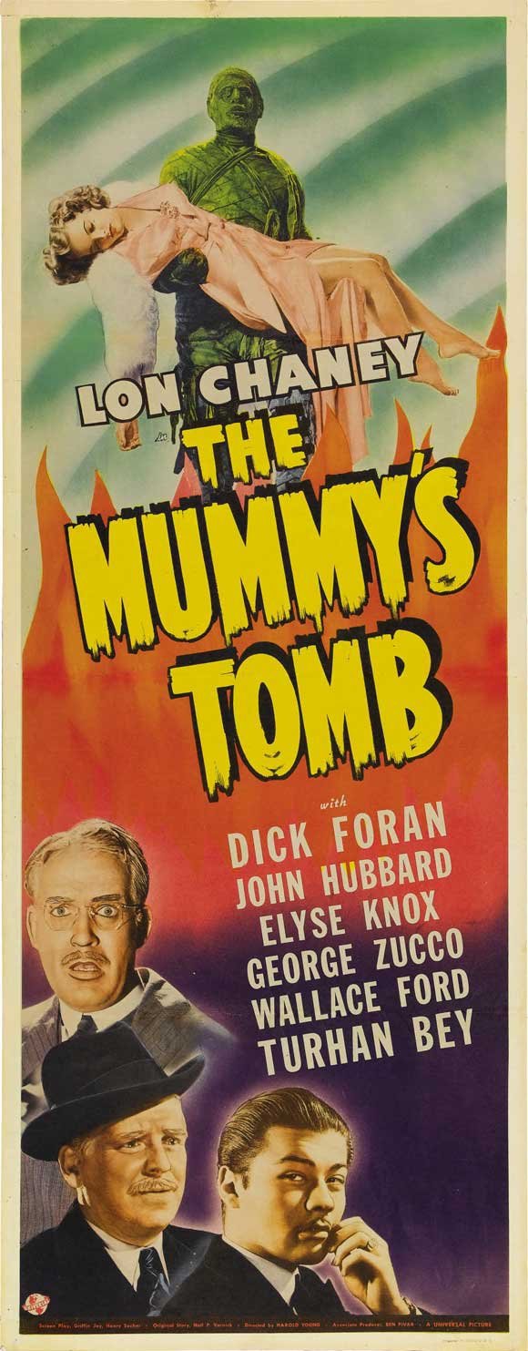 Lon Chaney Jr., Dick Foran and Elyse Knox in The Mummy's Tomb (1942)