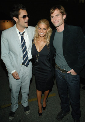 Seann William Scott, Jessica Simpson and Johnny Knoxville