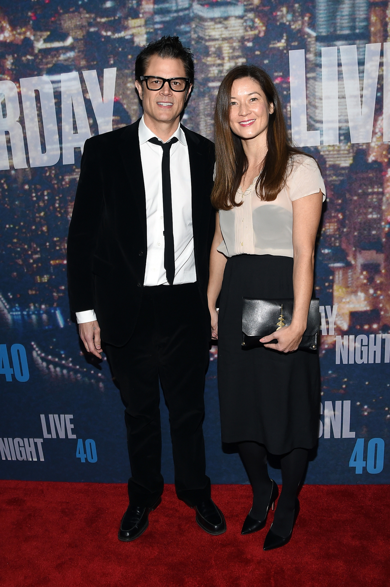 Johnny Knoxville and Naomi Nelson at event of Saturday Night Live: 40th Anniversary Special (2015)