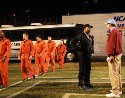 Still of Carl Weathers, David Koechner and Brooke Nevin in The Comebacks (2007)