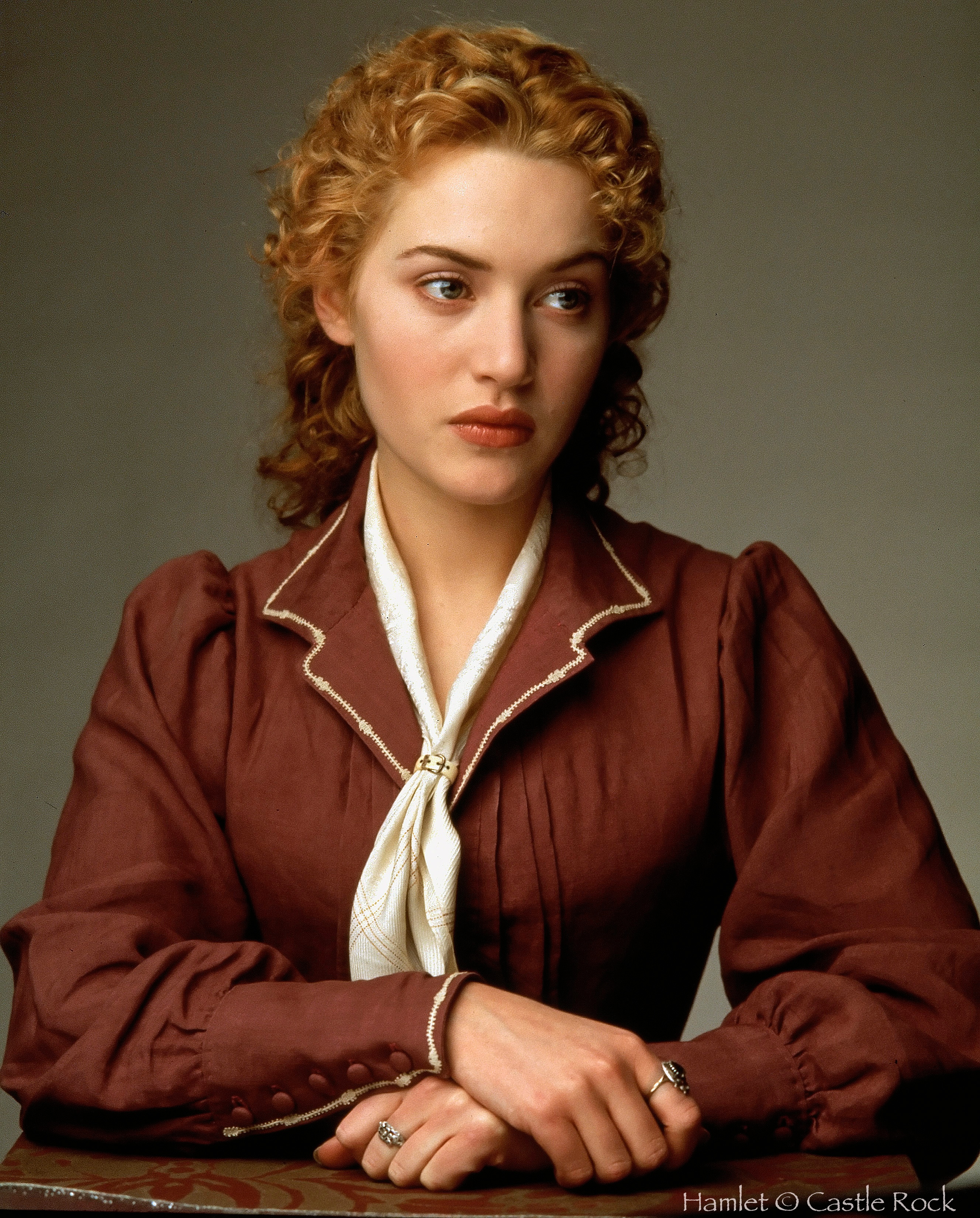 Hamlet. 1996 Directed by Kenneth Branagh. Photo Shoot of Kate Winslet/Ofelia