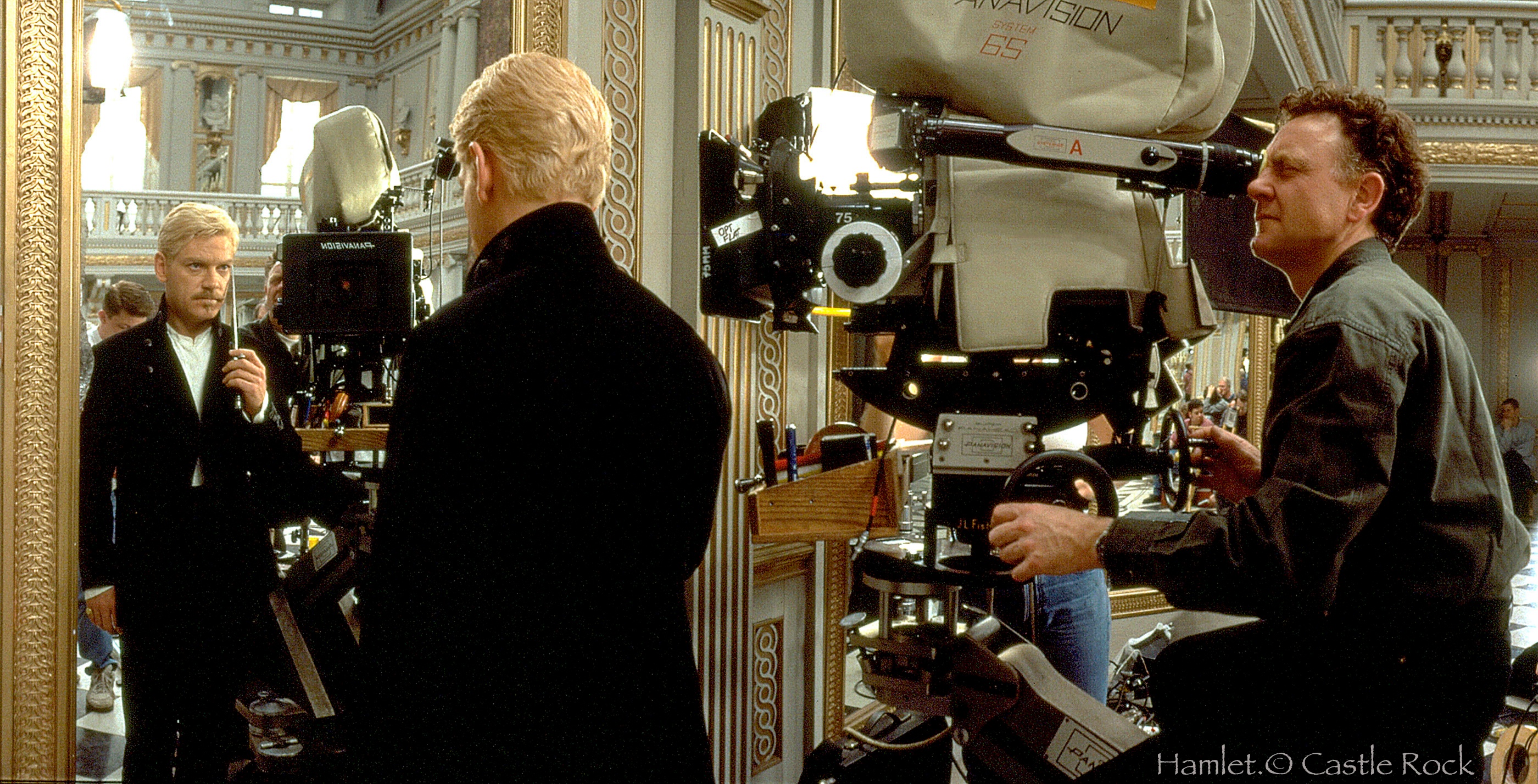 Hamlet. 1996 Directed by Kenneth Branagh Kenneth Branagh as Hamlet here with camera operator Marin Kenzie