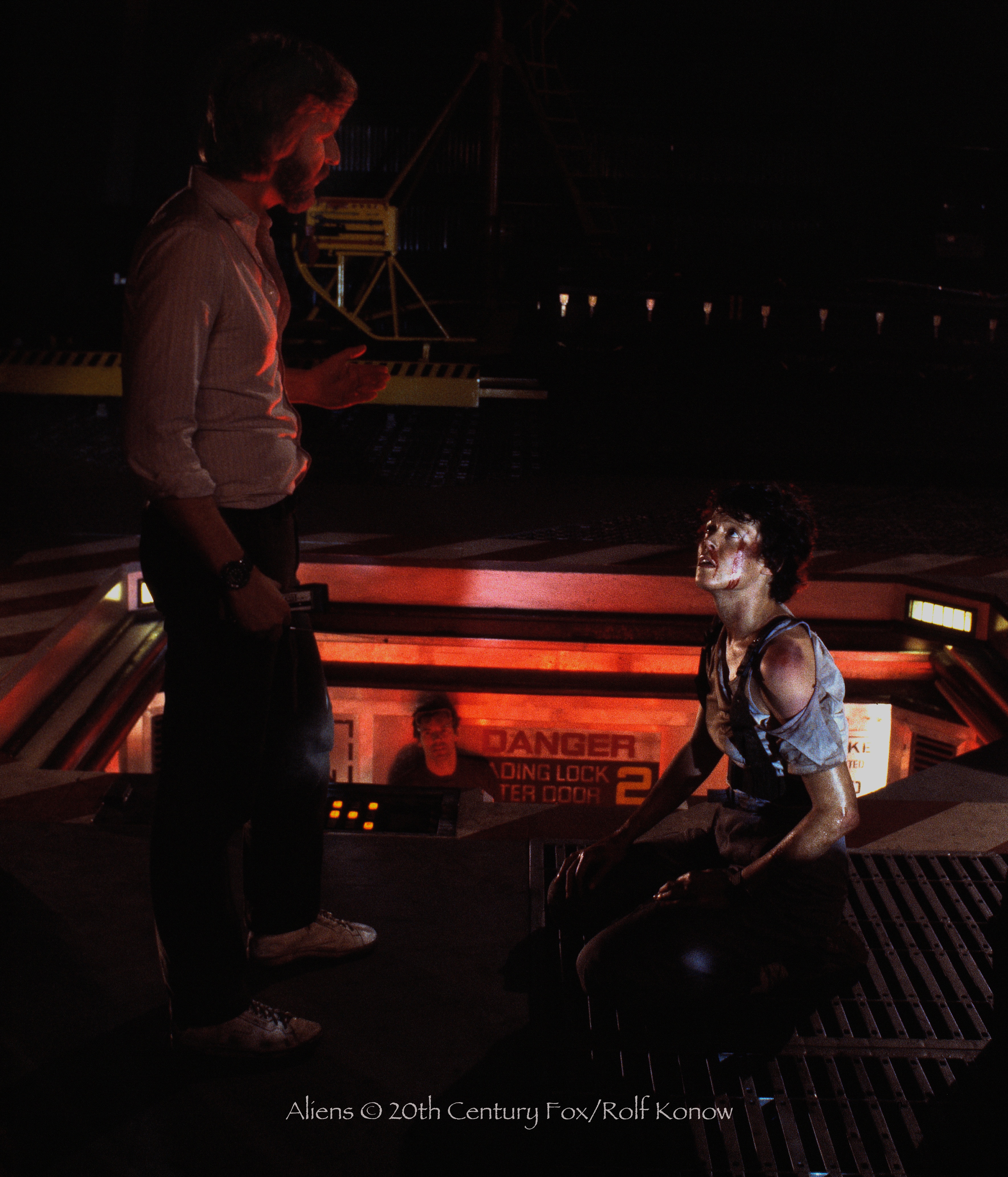 Special Photography Aliens. 1986 the director James Cameron and Sigoreny Weaver