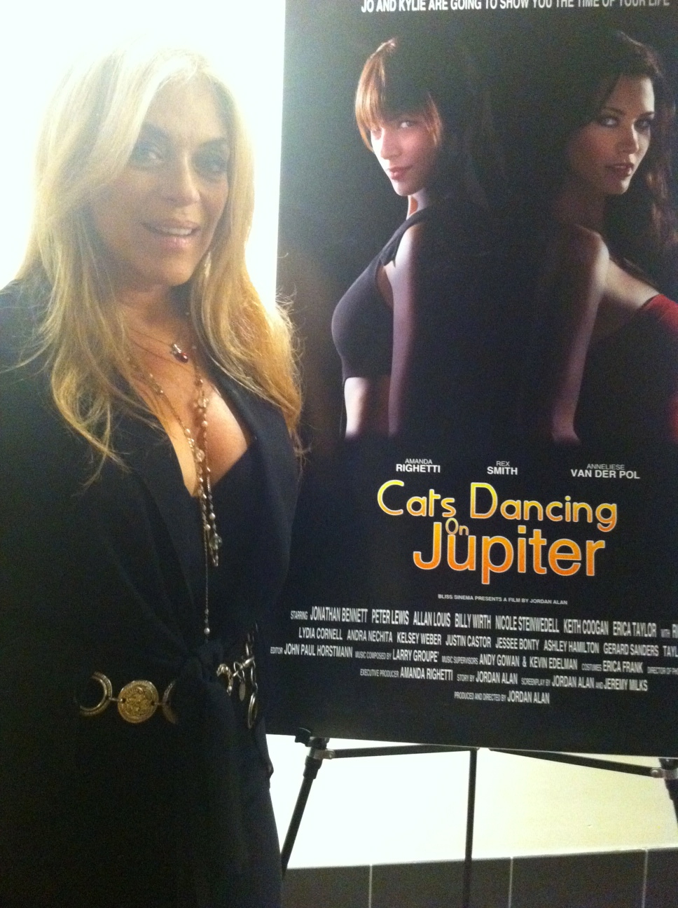 Lydia Cornell at premiere of her film Cats Dancing On Jupiter starring Amanda Rhigetti, Rex Smith at Arc Light Theater