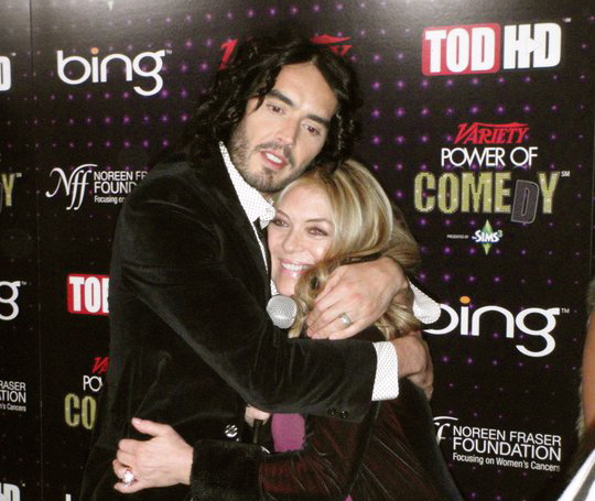 Russell Brand and Lydia Cornell Variety's Power of Comedy Event, Nokia Center honoring Russell Brand for Noreen Fraser Foundation Dec 4, 2010